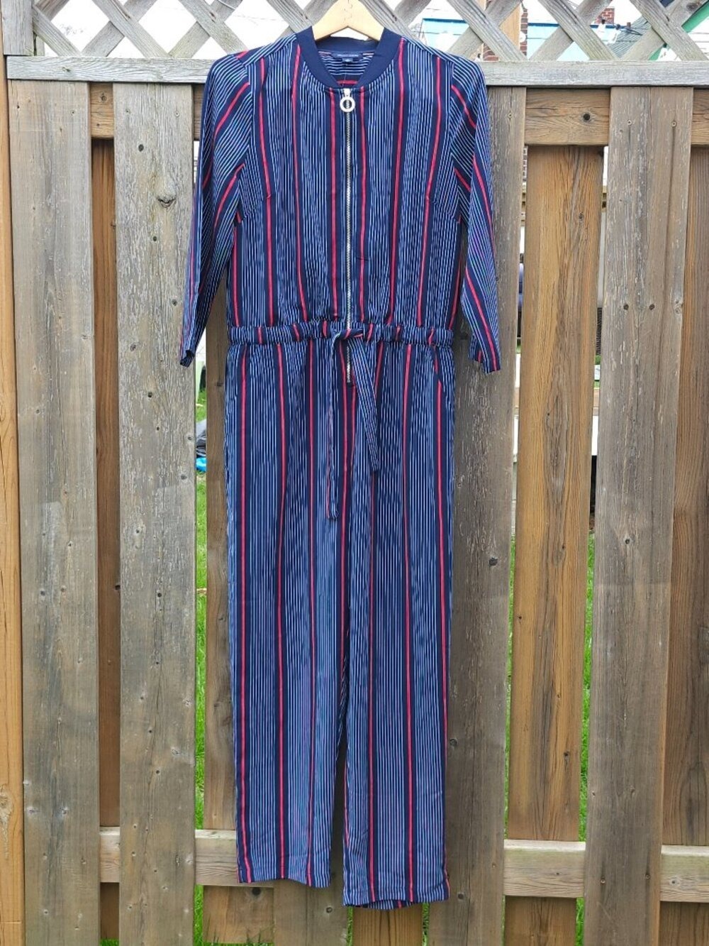 Tommy Hilfiger Blue Jumpsuit Romper Stripe Size M